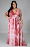 Curvy Tye Dye Maxi Dress