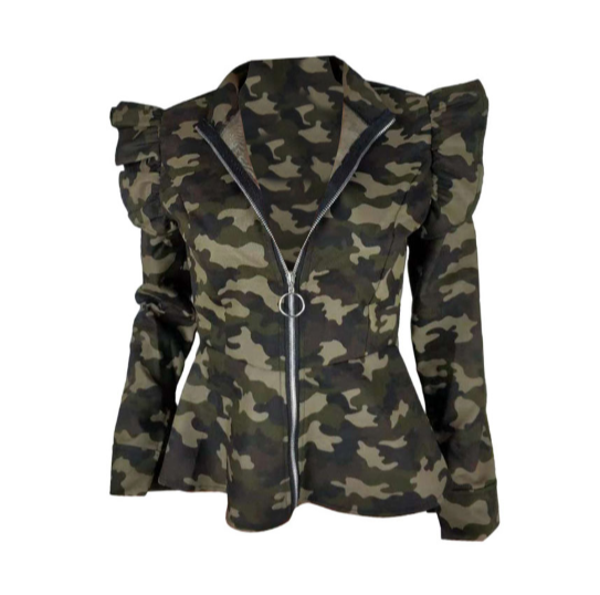 Curvy GI Jay Camouflage Jacket